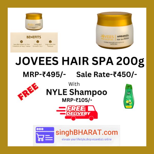 Jovees Herbal Argan Oil Hair Spa Mask 200GM - Image 4