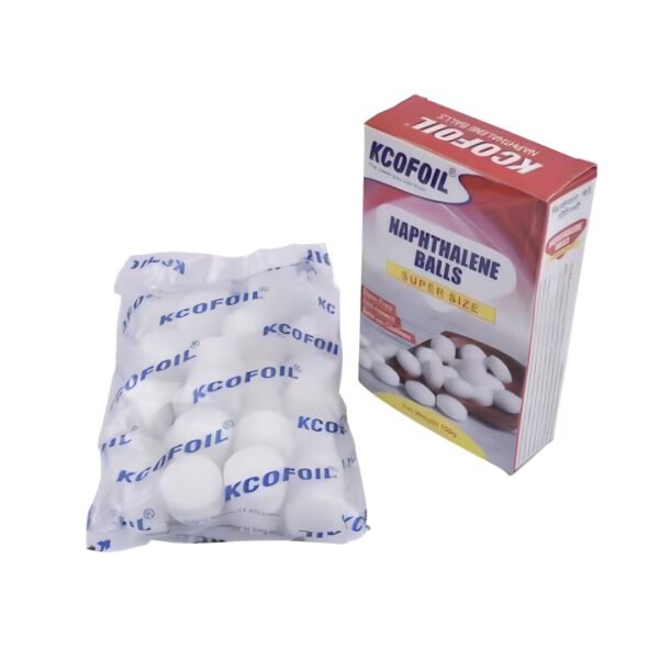 Kcofoil Naphthalene Balls| White Mothballs|Powerful Moth Traps for Clothes| Protect Safe| Stain-Free| Naphthalene Balls for Clothes|100% Safe| Pack of 4 | 100 gm each - Image 3