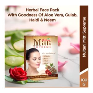 Multani Mitti Supreme Face Pack Powder-100g*4pc.