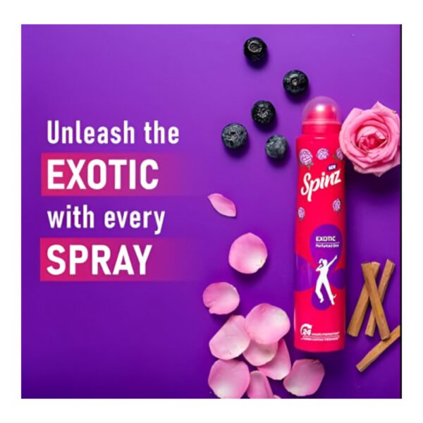 SPINZ Exotic Perfumed Deo For Women 200ml - Image 3