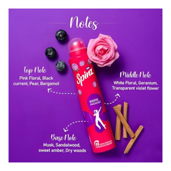 SPINZ Exotic Perfumed Deo For Women 200ml - Image 2